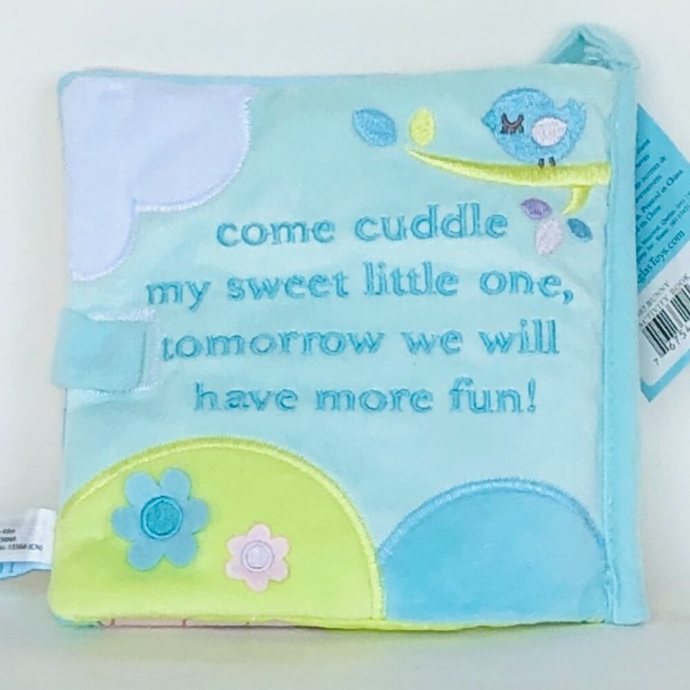 New w/ Tag-Douglas Baby Soft Plush Activity Book - Playtime With Little Bunny - Picture 15 of 15